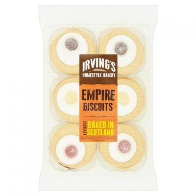 Irving's Home-style Bakery 6 Empire Biscuits (Jan 23 - Dec 24) RRP 1.89 CLEARANCE XL 39p or 3 for 99p